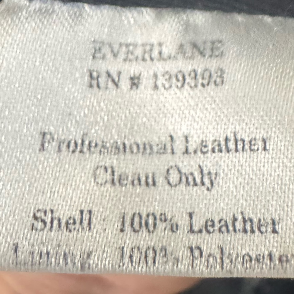Everlane The Leather Pants Black Size 4 - Picture 4 of 4